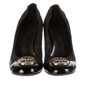 Tory Burch patent Leather wedge, size 6.5
